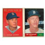1961 Topps #476 & #490 Baseball Cards