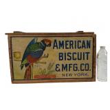American Biscuit Co. Wooden Crate
