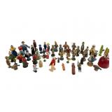 49 Painted Wooden Figurines