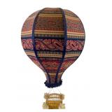 Hot Air Balloon Decor with Woven Basket