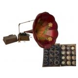 Edison Standard Phonograph with Cylinder Records