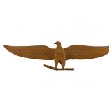 Folk Art Carved Wooden Eagle by R. E. Albee, 1978