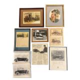 9 Framed Automotive Prints