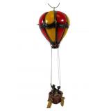 Metal and Resin Hot Air Balloon Decor