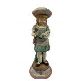 16.5-Inch Biscuit Porcelain Figure