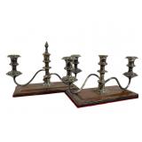 Sterling Silver Candle Holders