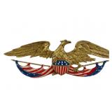 Cast Metal Eagle Wall Plaque