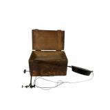 Wooden Butter Churn with Crank Mechanism