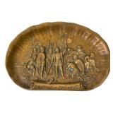 Bronze Plaque Depicting Columbus Landing