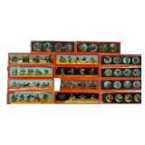 14 Glass Magic Lantern Slides