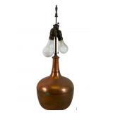 Copper Table Lamp with Patina