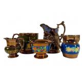 Lusterware Pitchers and Vessels