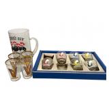 Glassware Collection with Pin-Up and Nautical Desi