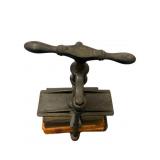 Cast Iron Book Press
