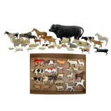 55 Farm Animal Figurines