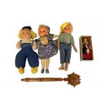 Handmade Dolls and Wooden Scepter