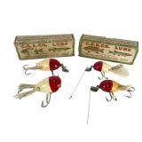 4 Creek Chub Red Head Dingbat Lures