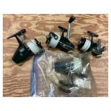 Four Zebco Cardinal Reels