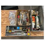 Toolbox With Tools, Boat Plugs, and Accessories