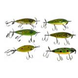 6 South Bend-Style Frog Lures