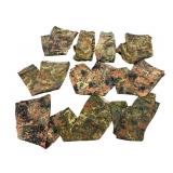 German Flecktarn Pants and Shorts, 13 Pairs