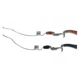 2 Stub-Caster & Glass-Caster Fishing Rods