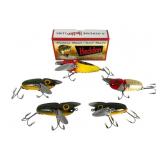 5 Heddon Crazy Crawler Lures