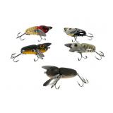 5 Heddon Crazy Crawler Lures