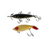 Antique Heddon Tadpolly and Minnow Lures