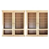 4 Wooden Display Cabinets