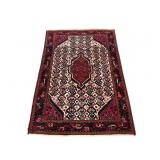 Persian Bisan Area Rug with Fringe