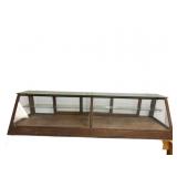 Antique Glass Display Case with Shelves