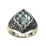 Suspicion Sterling Marcasite Ring