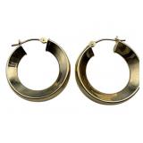 14k Eterna Gold Hollow Hoop Earrings