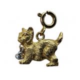 14k Gold Catï¿½s Meow Bracelet Charm