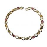Sterling Vermeil Gemstone Bracelet