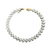 14k Pear Opal Stone Tennis Bracelet
