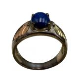 Black Hills Gold Style Lapis Ring, Size 9