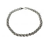 14k White Gold Eterna gold Rolo Link Bracelet