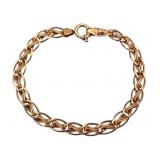 14K Gold Crochet Link Bracelet