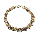 10k Black Hills Gold Leaf Bracelet