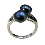 925 Honora Pearl and Spinel Ring