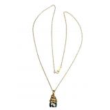 14k Tahitian Pearl & Diamond Necklace