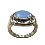 925 Silver Australian Opal Ring