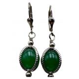 Carolyn Pollack Relios Chrysoprase Earrings