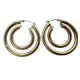 14k Eterna Gold Double Hoop Earrings