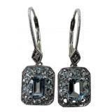 14k Aquamarine Earrings