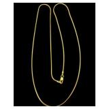 14k Aurafin Rope Chain Necklace, 21 Inch