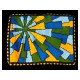 Handwoven Geometric Wool Rug