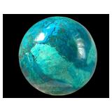 Polished Chrysocolla Sphere, 2.25 Inches